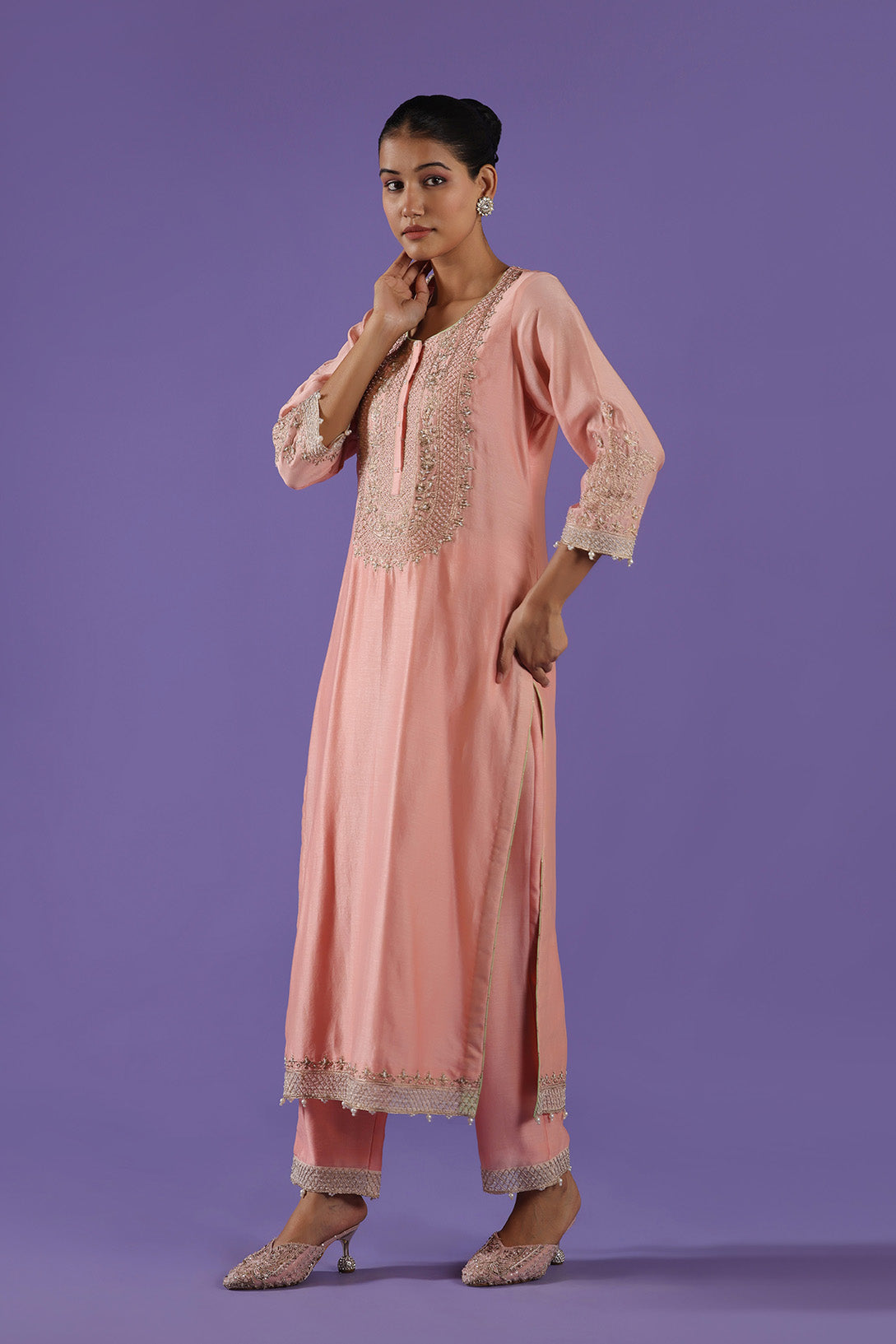 Aadrika Long shirt & Pants set