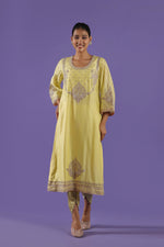 Swarnika A-line kurta and dhoti set