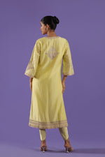Swarnika A-line kurta and dhoti set