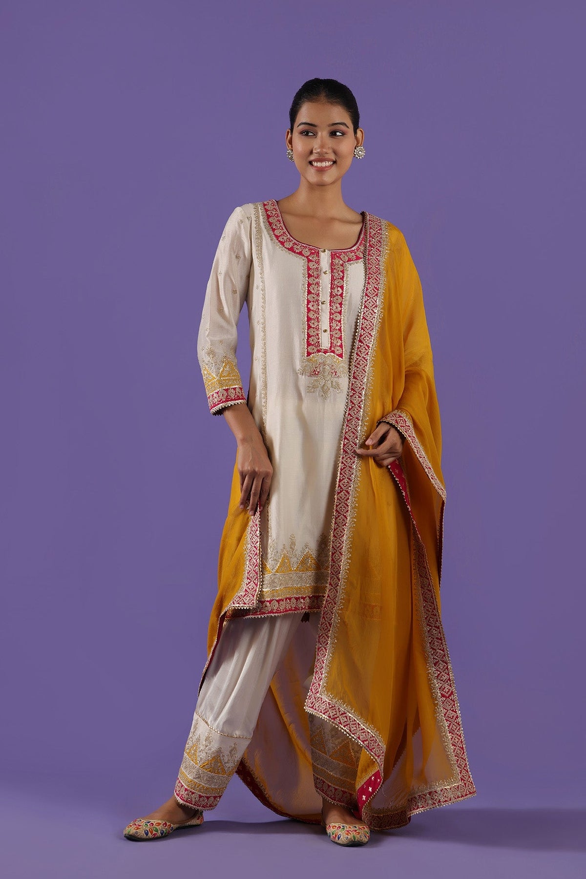 Kaushiki Short shirt and Salwar set