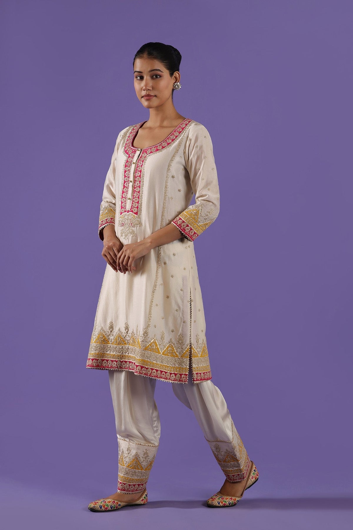Kaushiki Short shirt and Salwar set