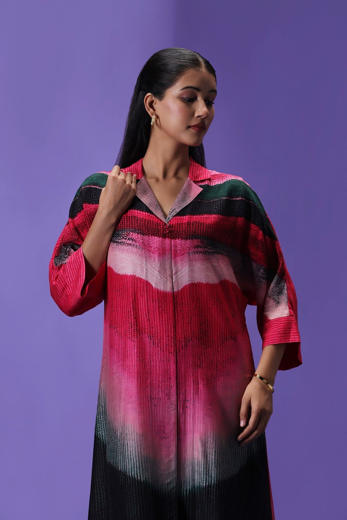 Midnight Blush Long Kurta Set