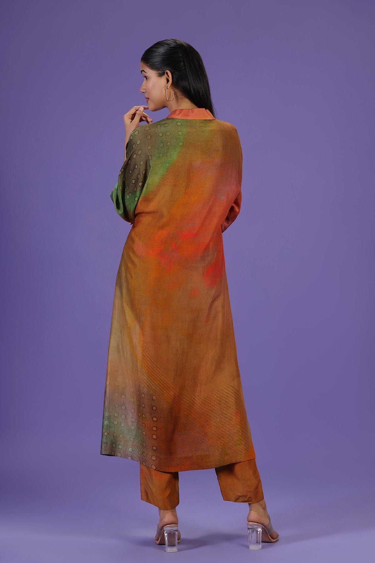 Autumn Bloom Long Kurta Set