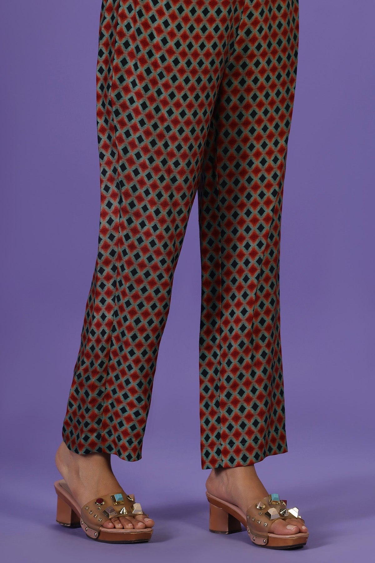 Imperial Flame Long Kurta set