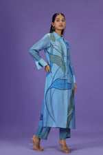 Serene Wave Long Kurta set