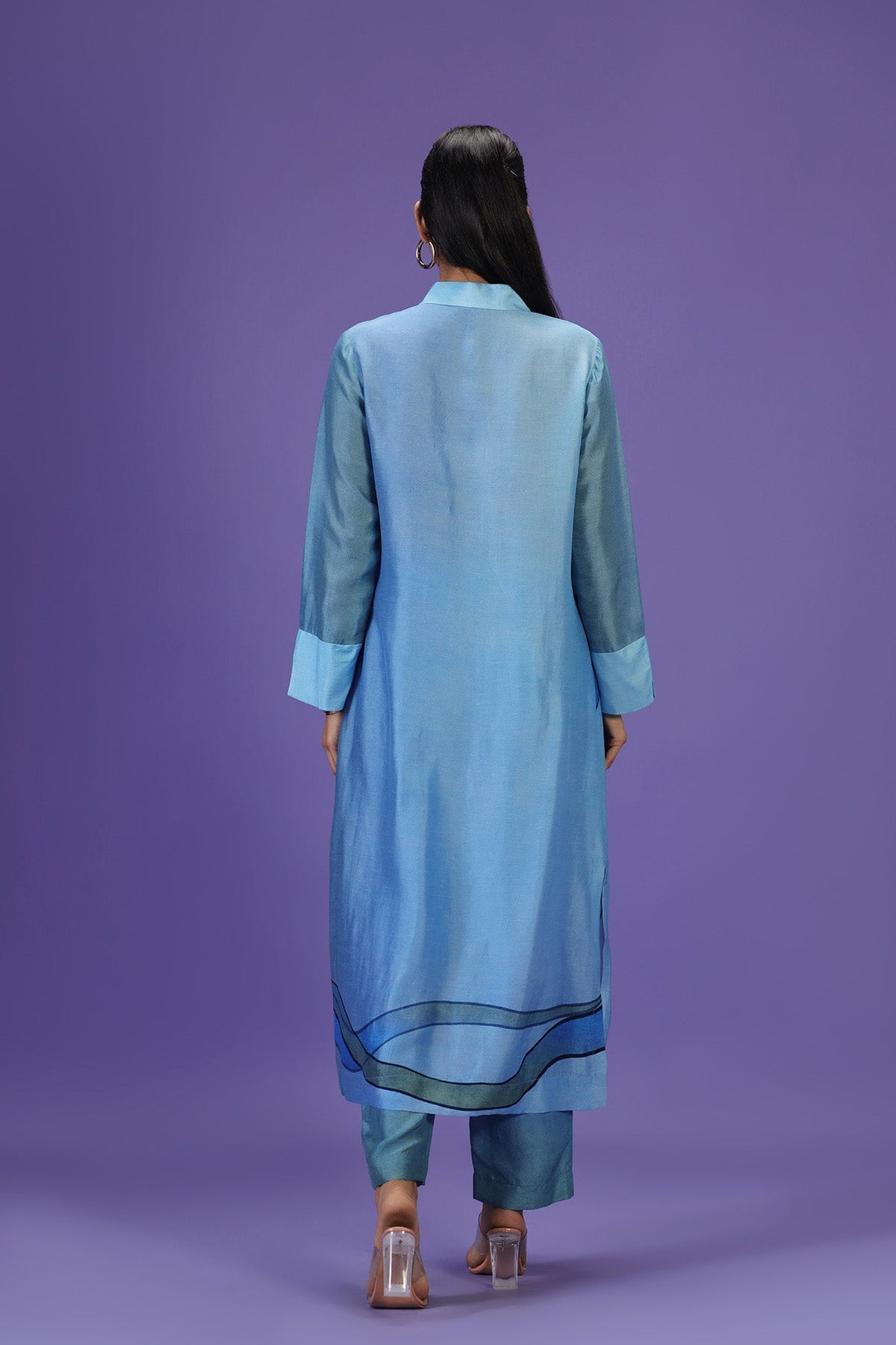 Serene Wave Long Kurta set