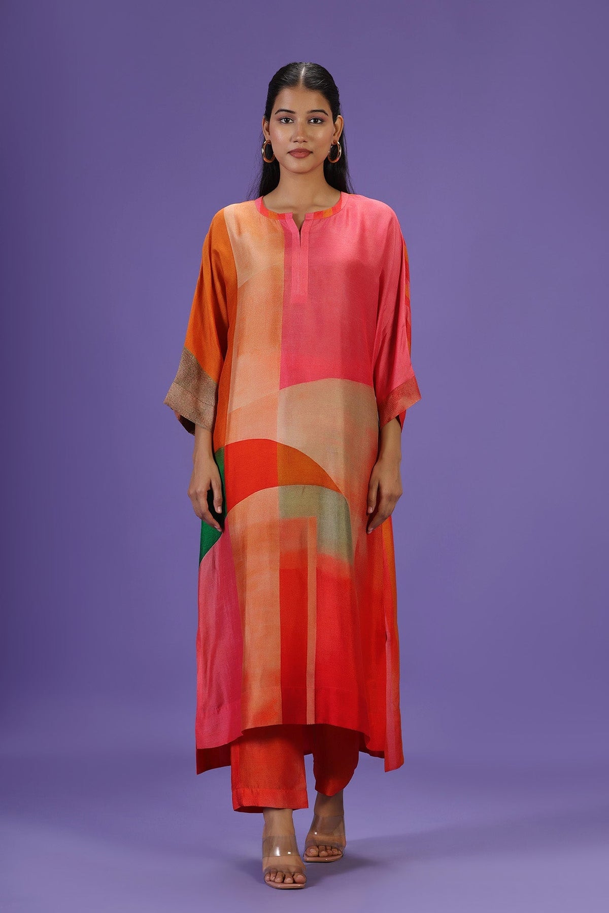 Vermilion Aura Long Kurta Set