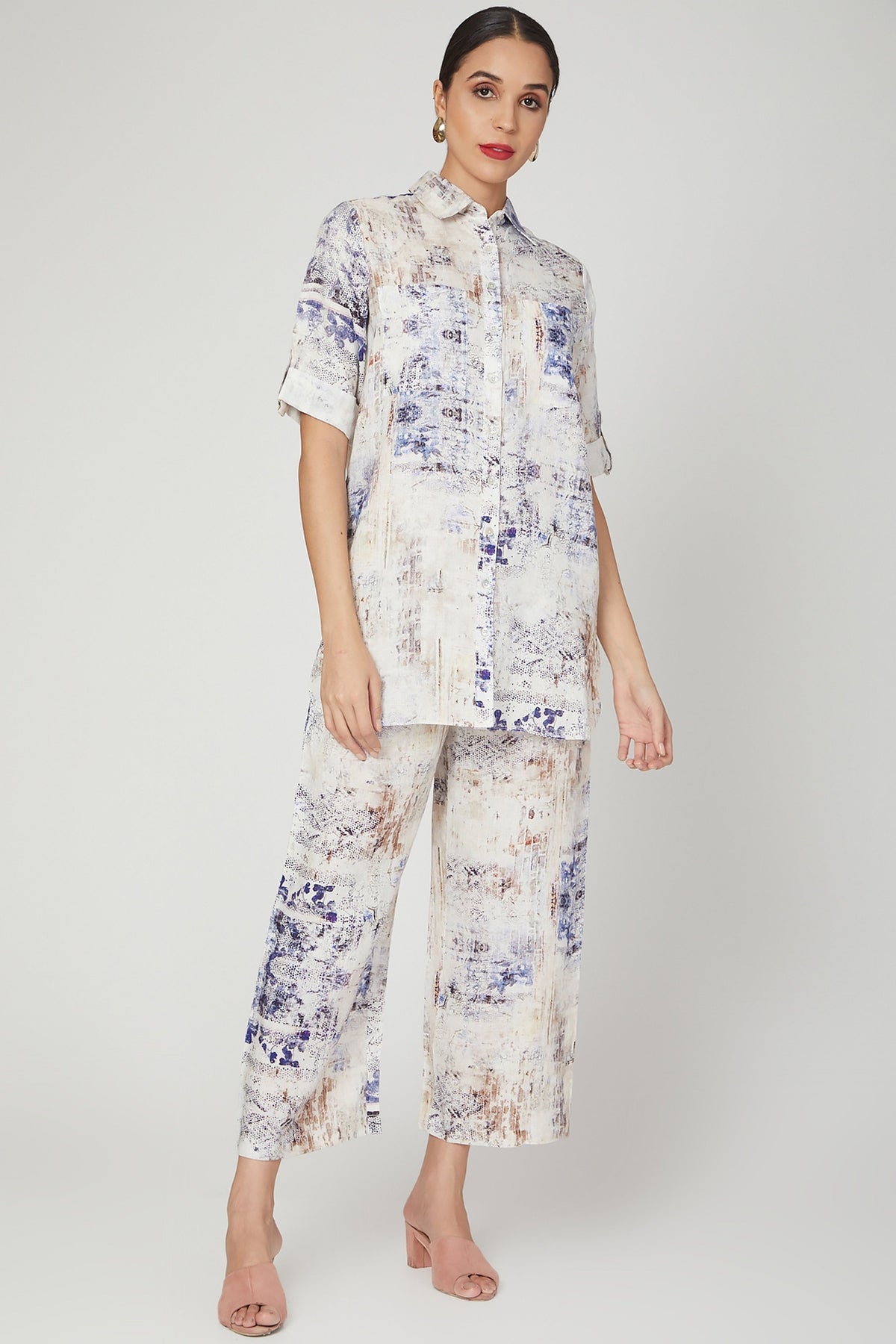 Digital Print Tunic And Pants Co-Ords