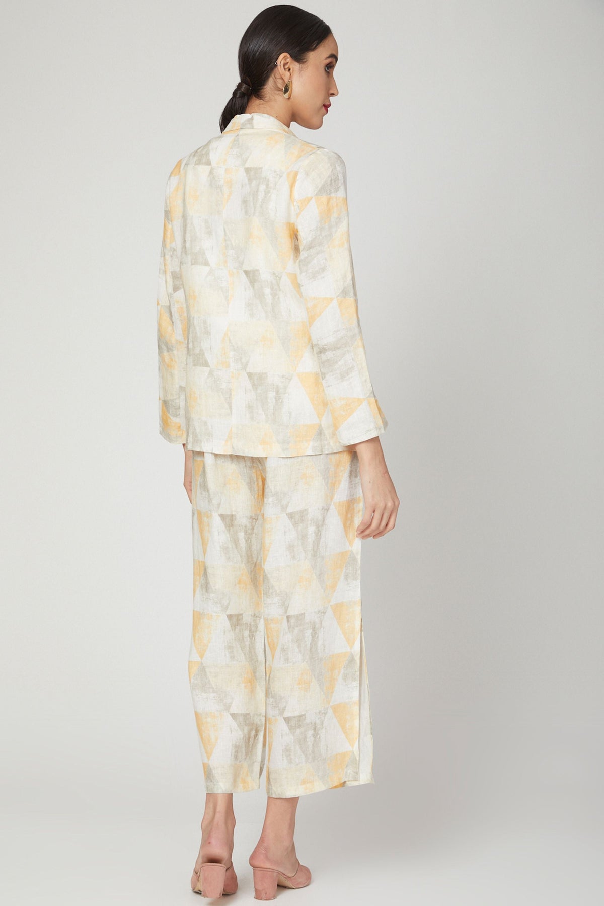 Blue Wallflower Digital Print Lounge Shirt +Pants