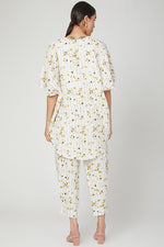 Digital Print Cape And Pants Co-Ords