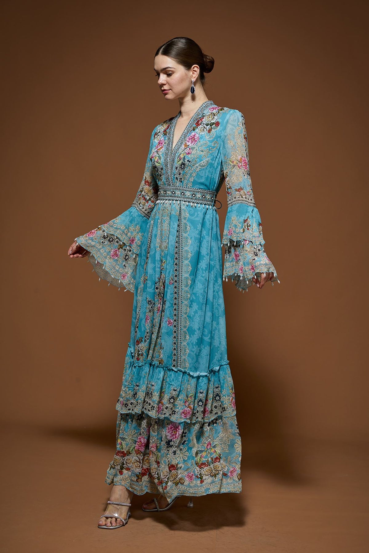 Pale Aqua Kaftan