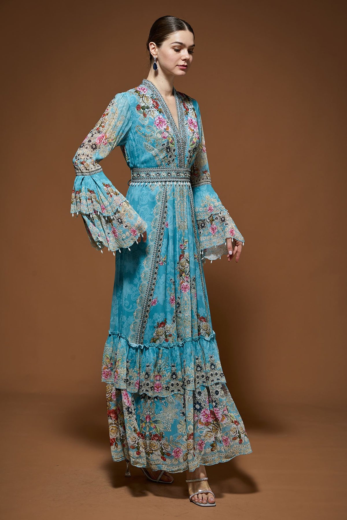 Pale Aqua Kaftan