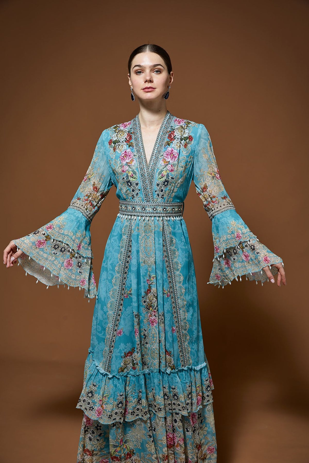 Pale Aqua Kaftan