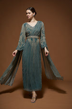 Dark Aqua Kaftan