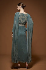Dark Aqua Kaftan