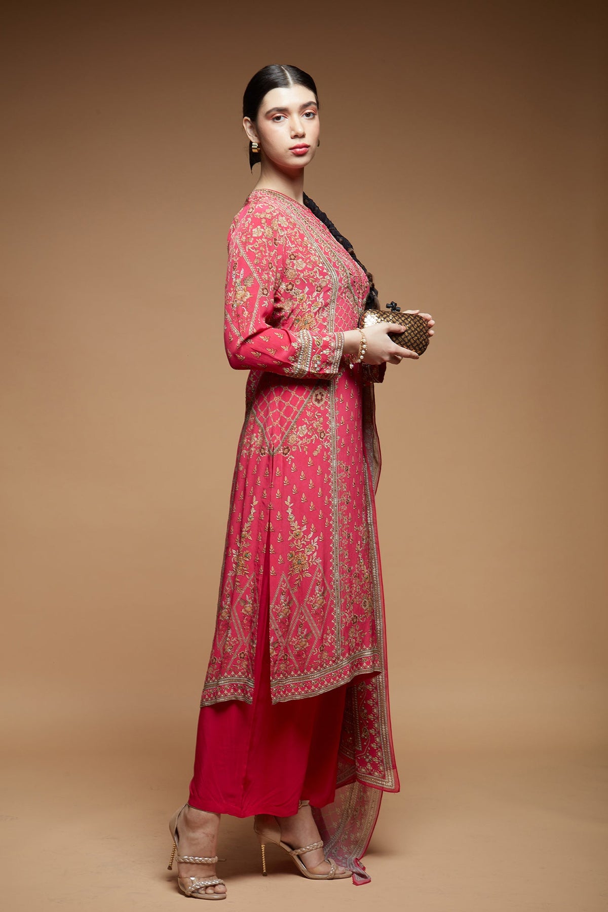 Fuchsia Kurta Suit Set