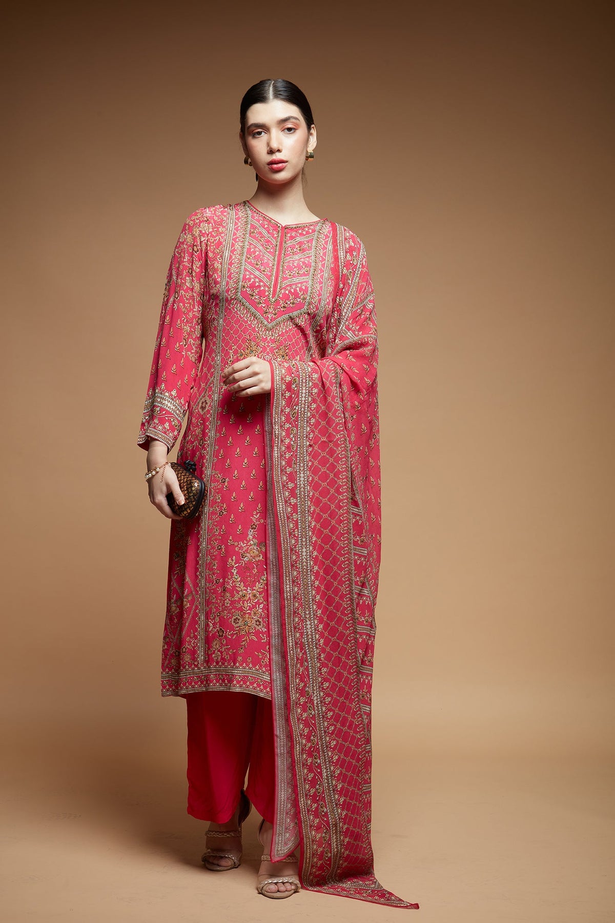 Fuchsia Kurta Suit Set