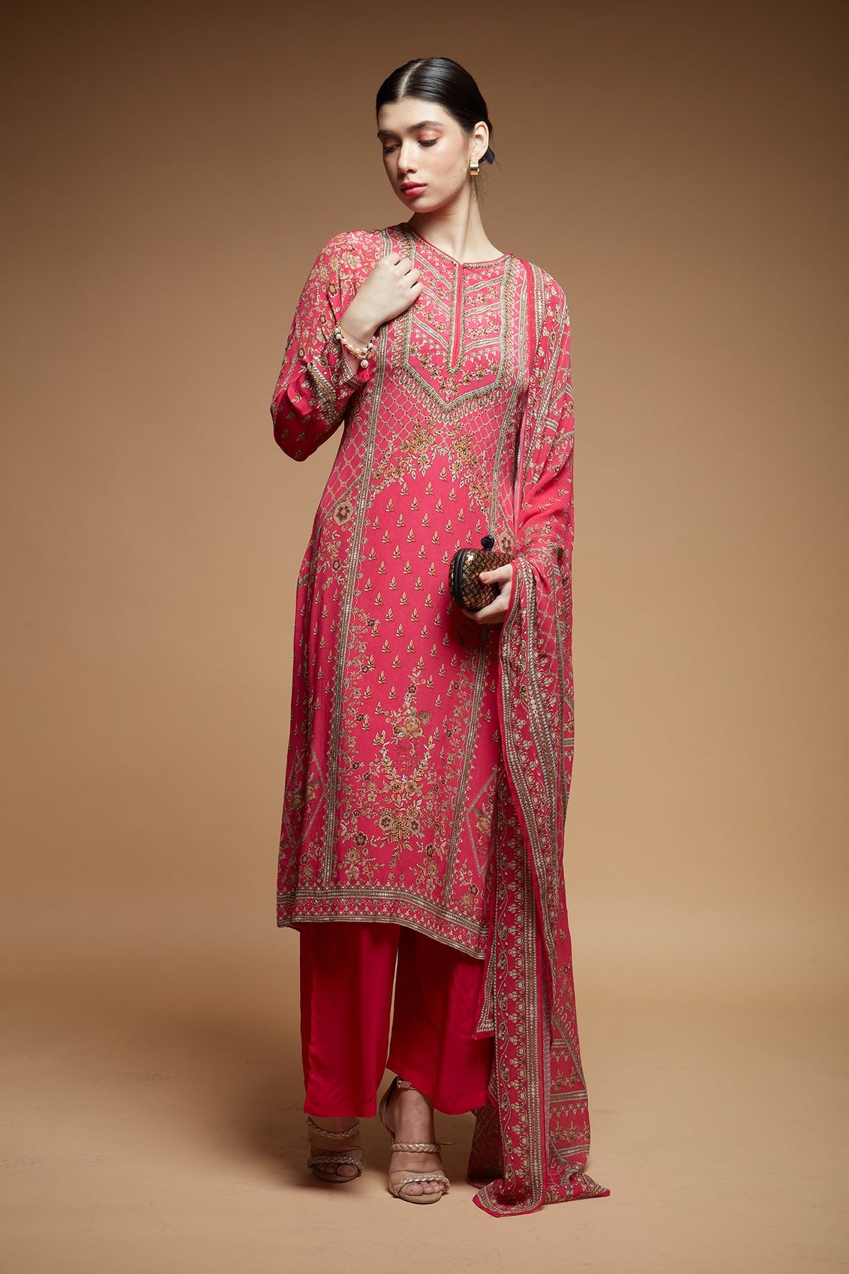 Fuchsia Kurta Suit Set