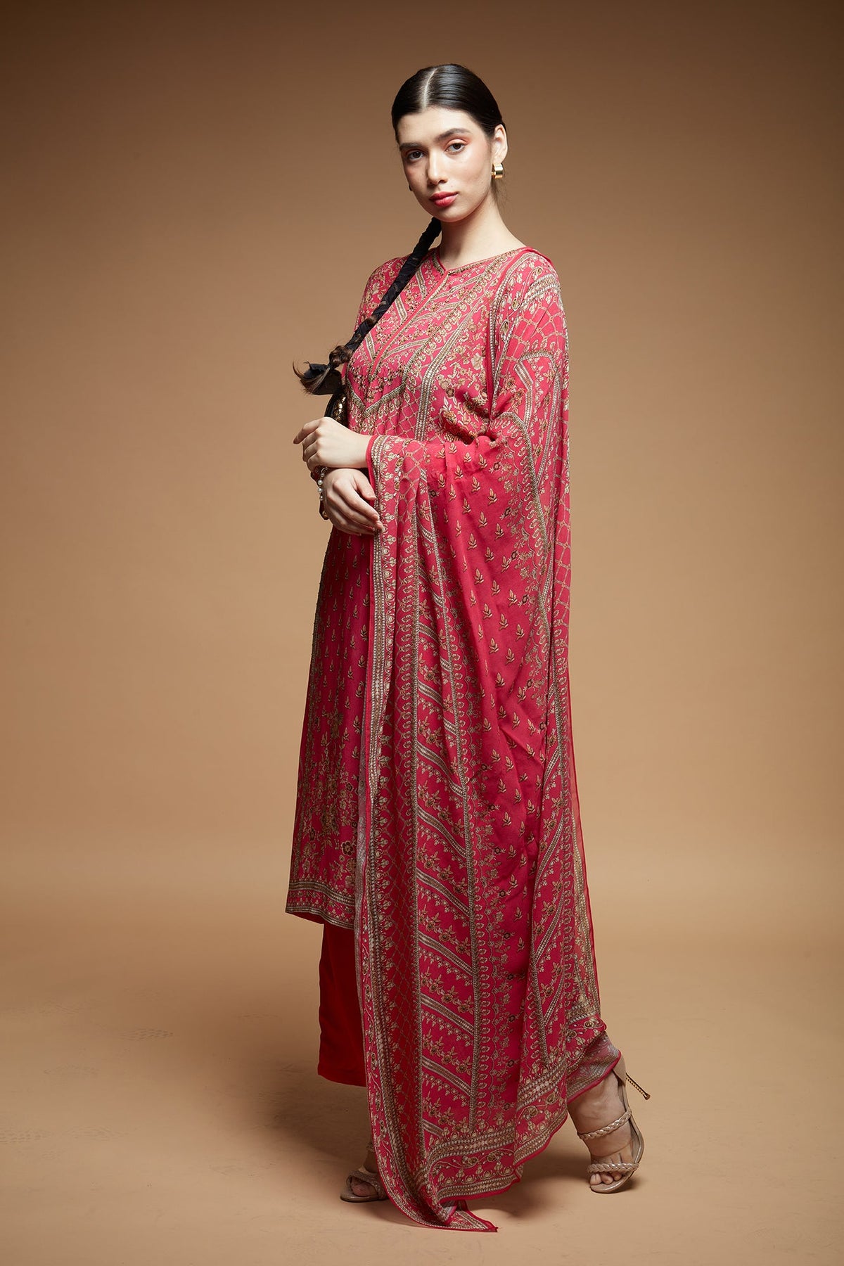 Fuchsia Kurta Suit Set