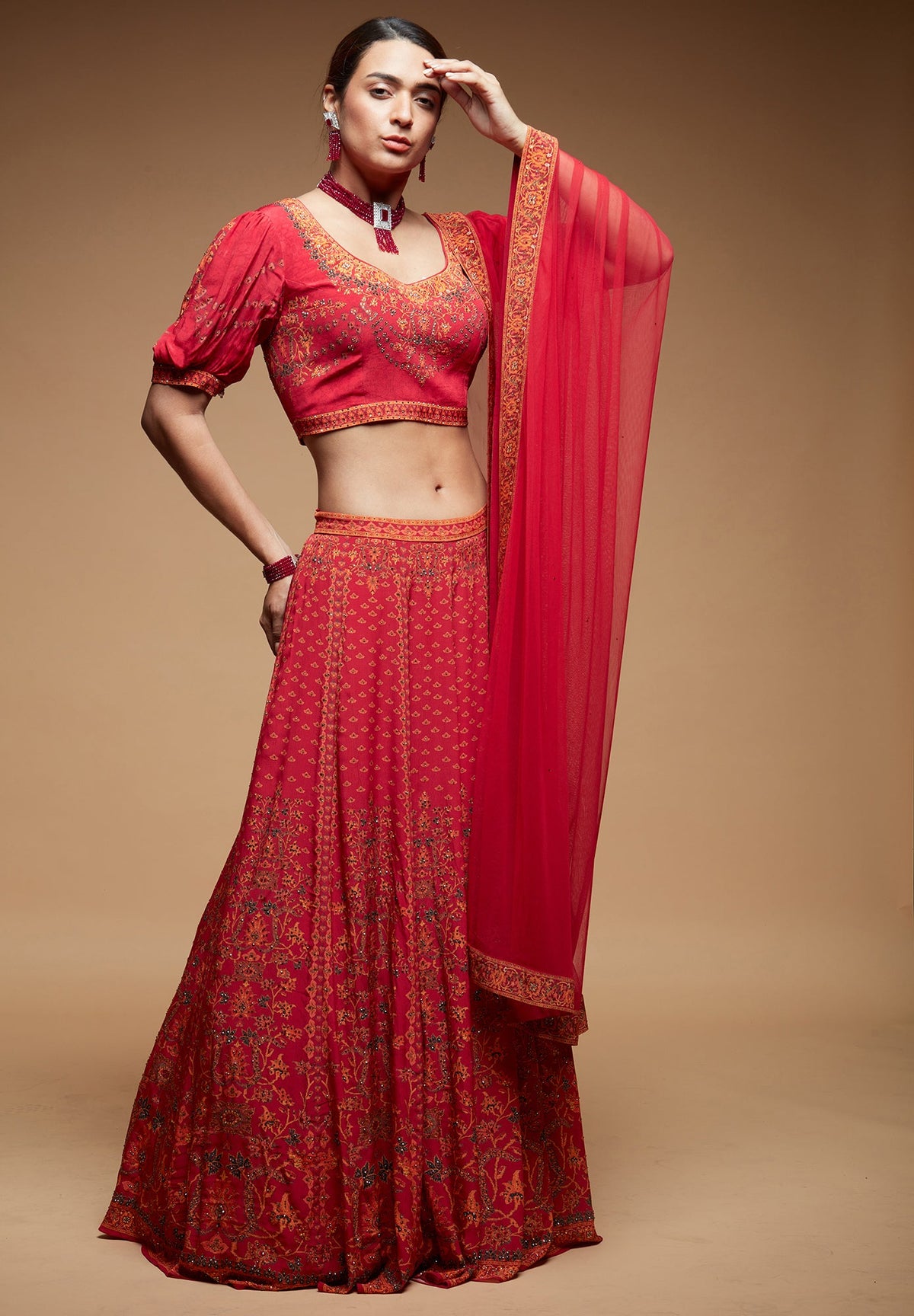 Red Color Lehenga