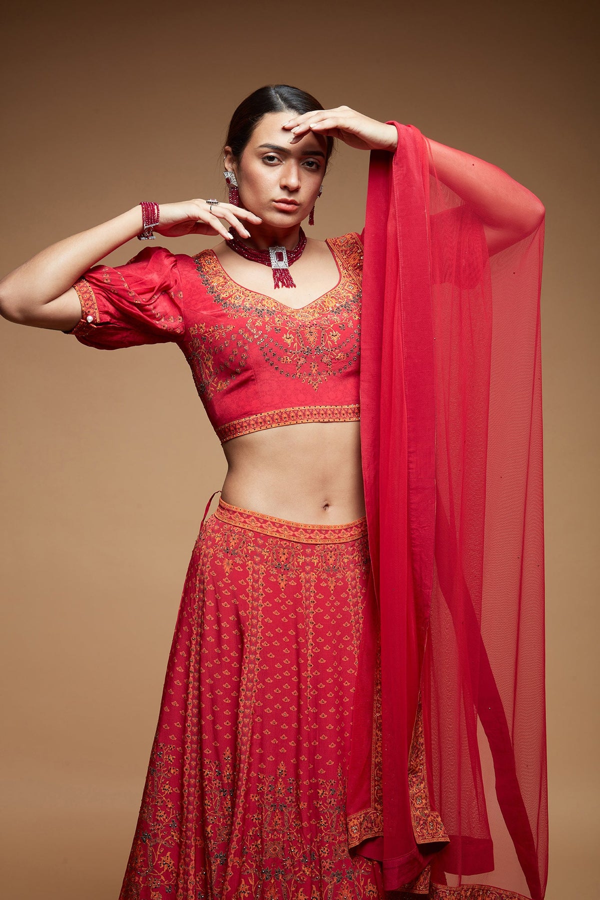 Red Color Lehenga