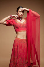 Red Color Lehenga
