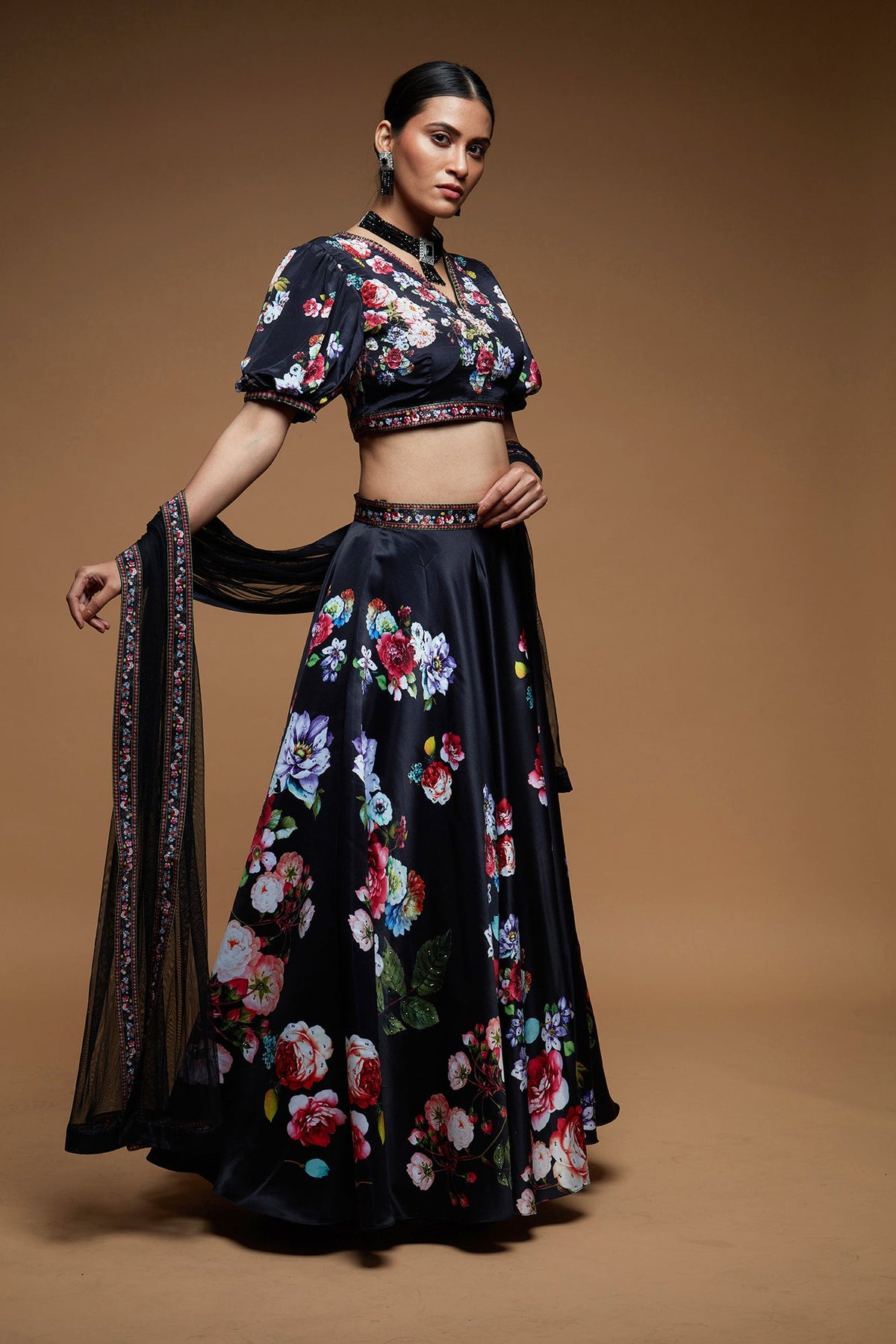 Black Color Lehenga