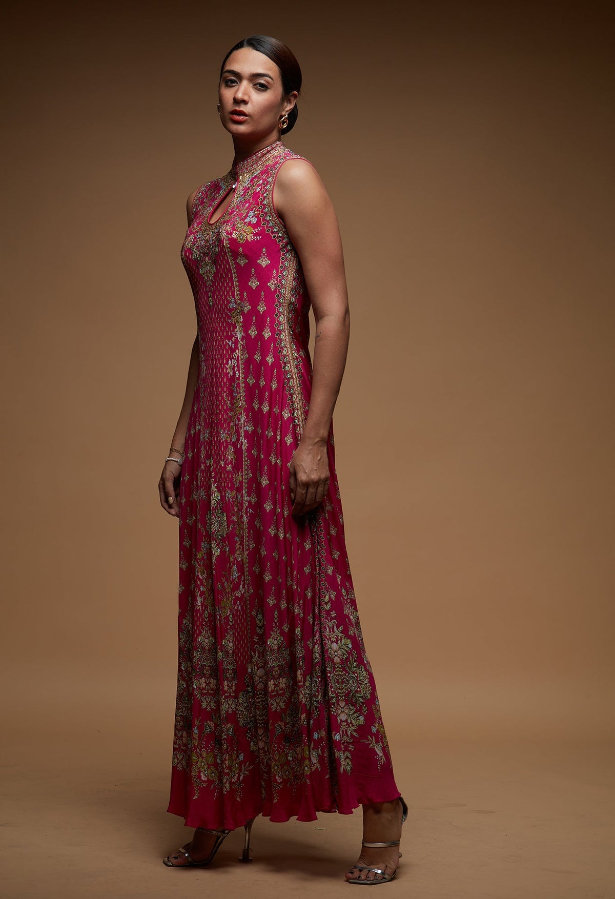 Fuchsia Color Gown