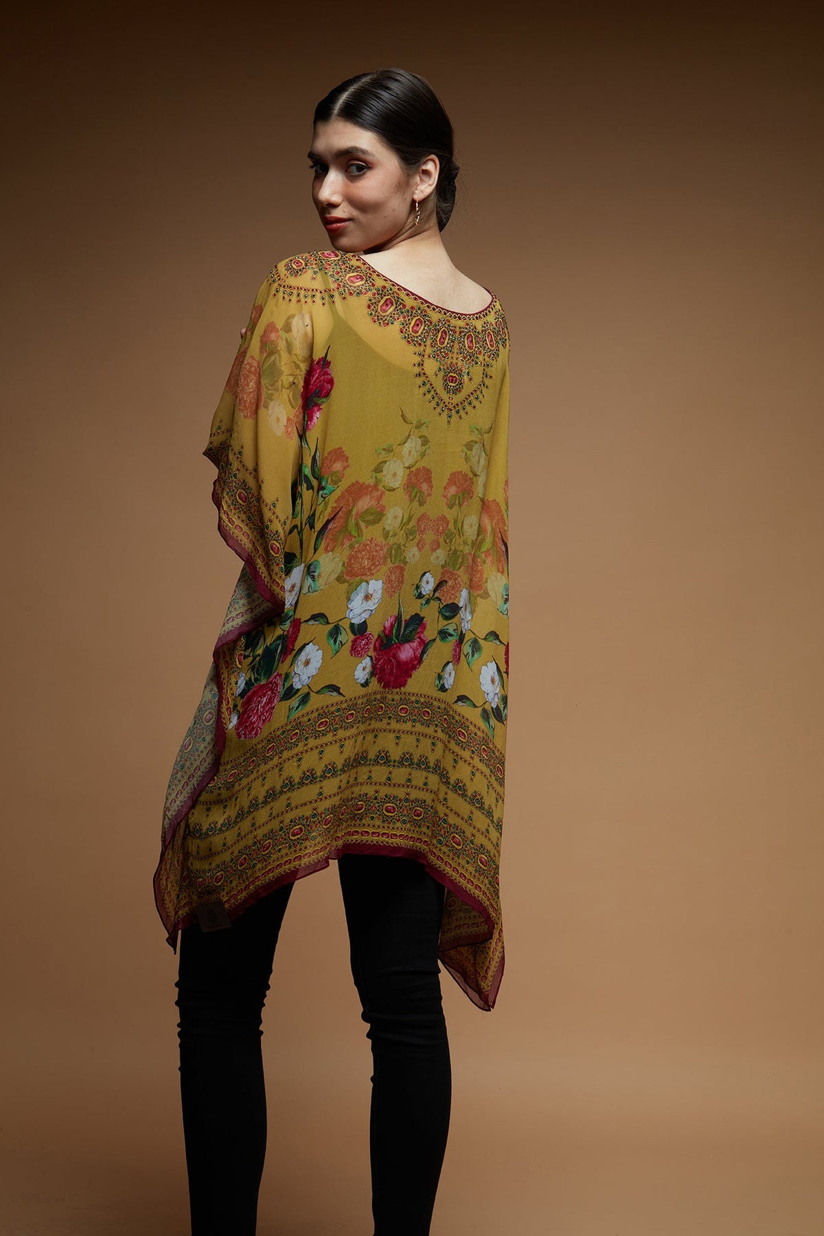 Yellow Color Short Farasha