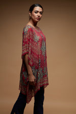 Fuchsia Color Short Farasha