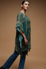 Teal Color Short Farasha