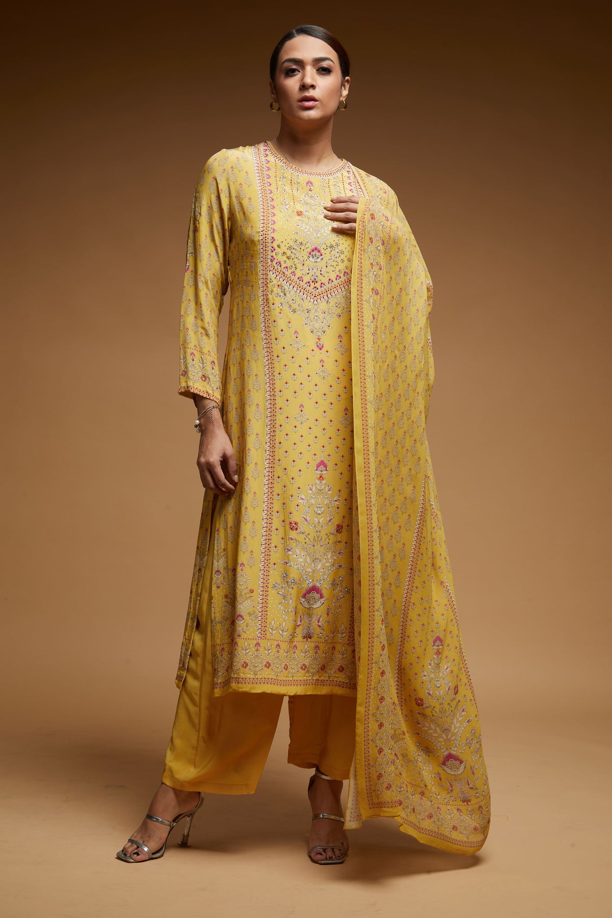 Yellow Color Suit Set