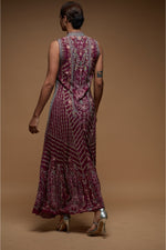 Wine Color Gown