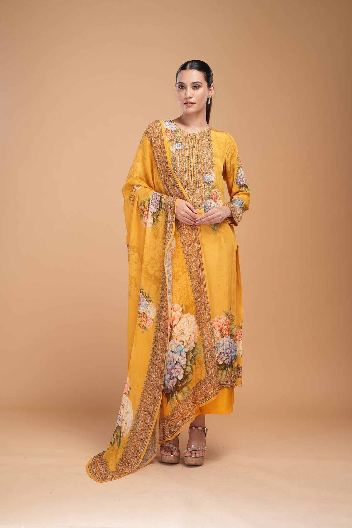 Yellow Color Suit Set