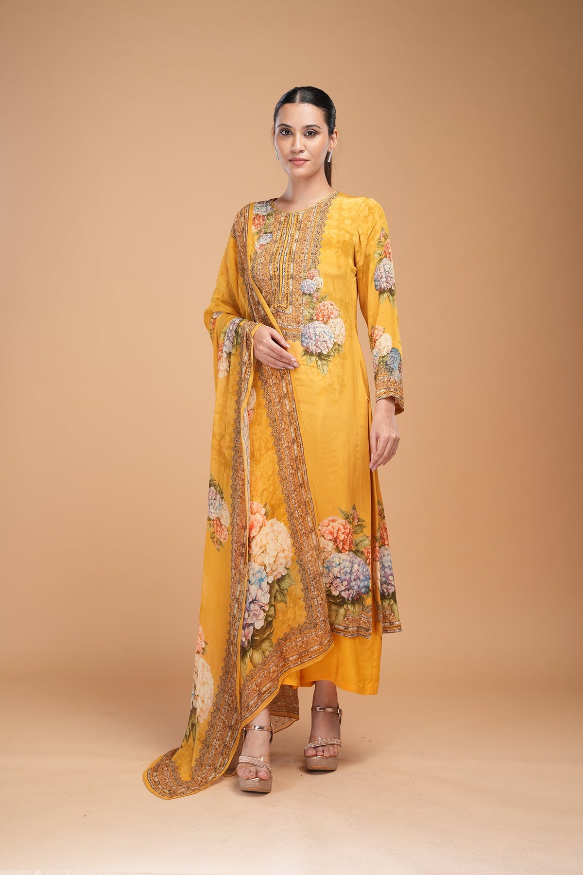 Yellow Color Suit Set