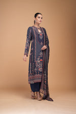 Navy Blue Color Suit Set