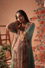 Firoza kurta set with scarf