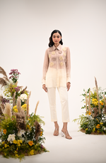 Rosette Organza Shirt