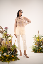 Rosette Organza Shirt