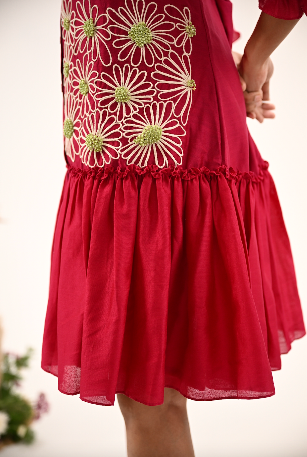 Rosy Ruffle Dress