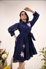 Navy Blue Rosa Dress