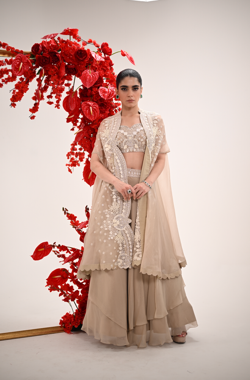 Ivory Elan Lehenga Set