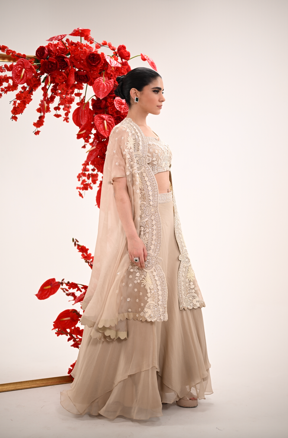 Ivory Elan Lehenga Set