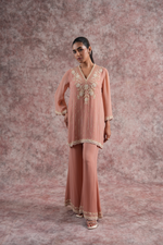 PEACH SHARARA SET