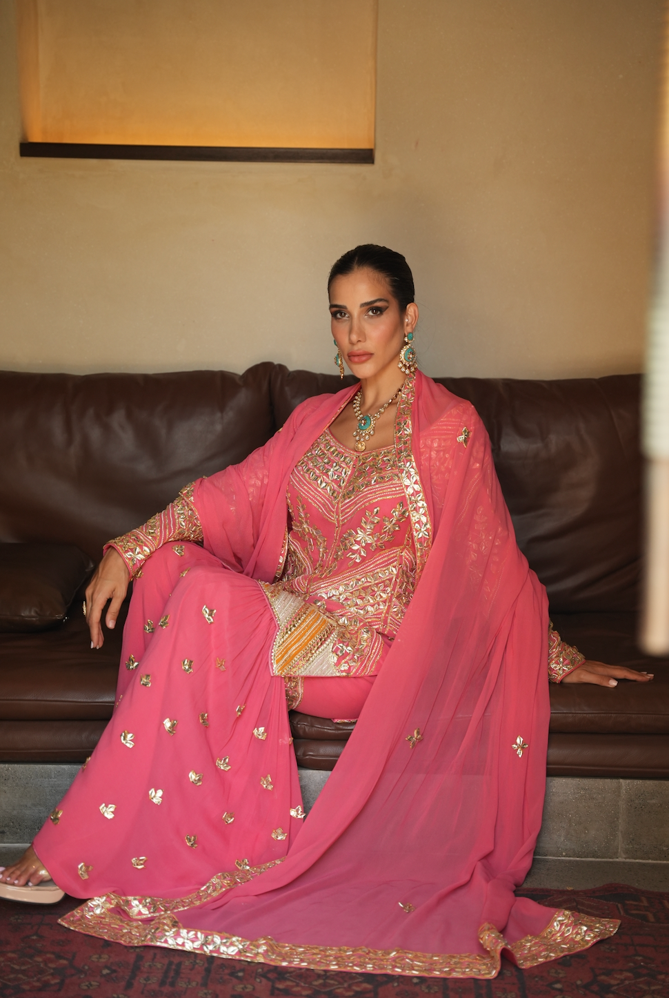 GAJRI PINK PARISAA GARARA