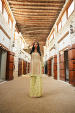 MINT GREEN MULTI-COLOUR PARISAA GARARA