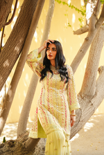 MINT GREEN MULTI-COLOUR PARISAA GARARA