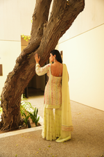 MINT GREEN MULTI-COLOUR PARISAA GARARA