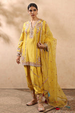 Mustard Kurta Set With Salwar
