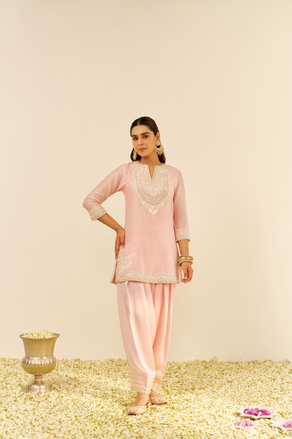 SARA - SHORT KURTA WITHSALWAR